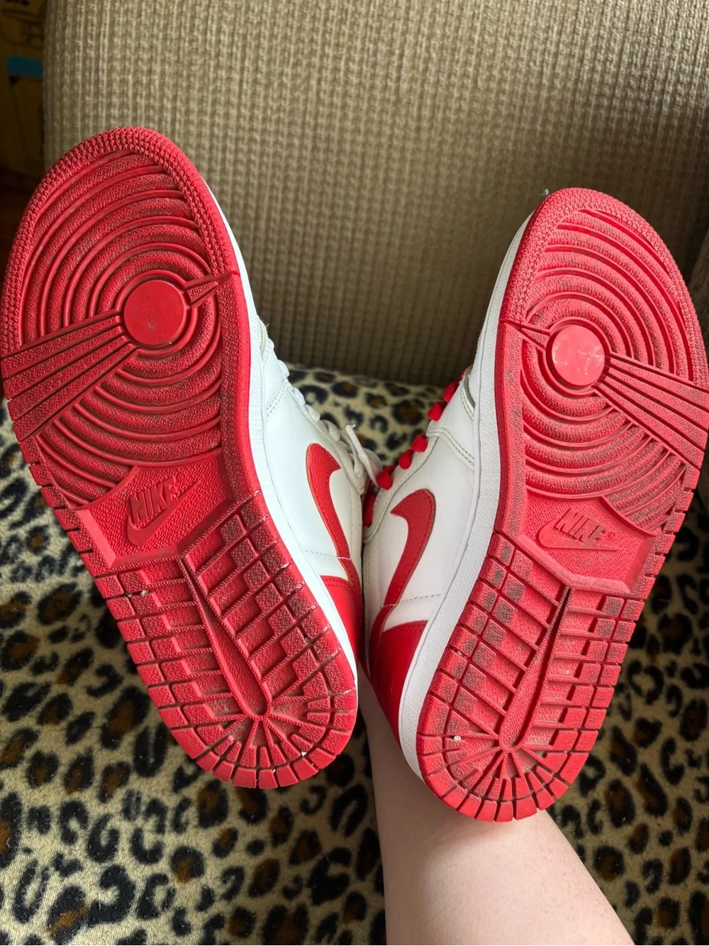 Air Jordan 1 Retro High OG Heritage Red White 555088-161 Size 7 Men's